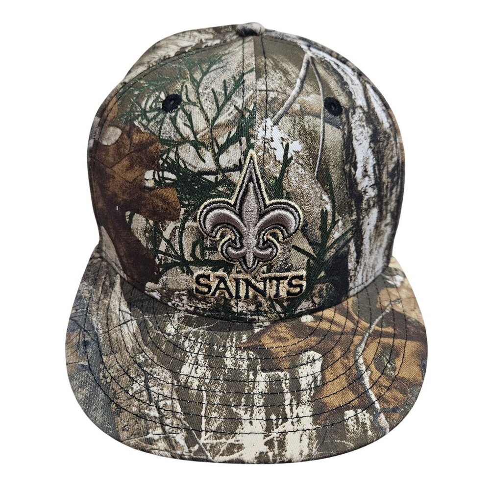 New Orleans Saints Camouflage Snapback Cap With Super Bowl Patch